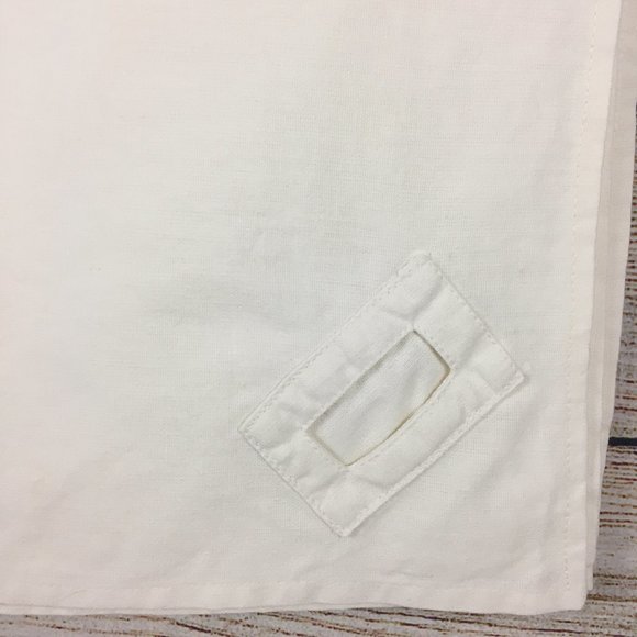 Two's Company Cloth Napkins Name Card Pocket Set of 7 - Picture 4 of 11